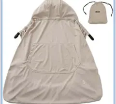 emoka ベージュ　夏用　抱っこ紐　ベビーカー　ケープ　メッシュ