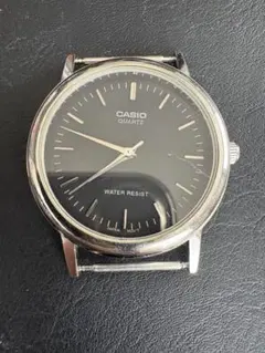 CASIO MTP-4055 クォーツ腕時計 黒文字盤