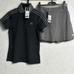 新品⛳️S アディダスゴルフ シンプルポロ＆プリーツスカート