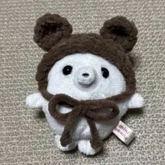 ぬいぐるみ用 クマ耳付きボンネット ブラウン