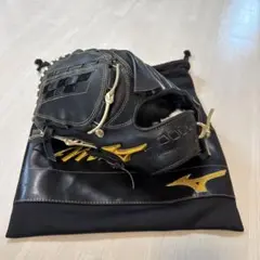 Mizuno Major Quality 軟式グローブ 黒/ベージュ ケース付き - メルカリ