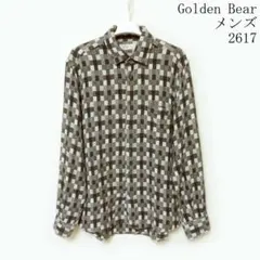 Golden Bear ゴールデンベア メンズL コットン チェックシャツ 長袖