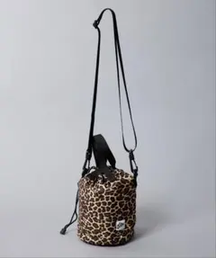 Drifter★ドローストリングショルダーバッグ★レオパード柄