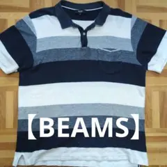 BEAMS HEART ポロシャツ ボーダー柄 Lサイズのサムネイル