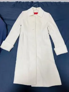 【高級素材】　アプワイザーリッシェ　フォックスファー付き　2wayアンゴラコート