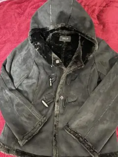 CONNIE CA ISM ブラックダッフルコート Lサイズ