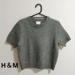 H&M /半袖ニット/グレーのサムネイル