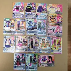 アイカツカード 18枚　 レア、アクセサリー含　クール　スウィングロック　ワンピ