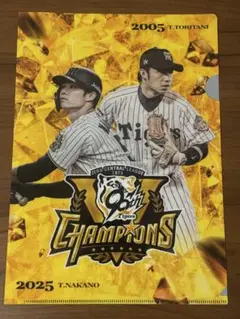 阪神タイガース 中野拓夢 鳥谷敬 優勝記念クリアファイル