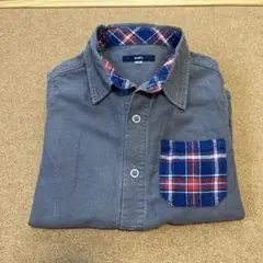 SHIPS 子供用 長袖シャツ 130サイズ グレー