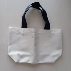 SHIPS ホワイト ネイビー トートバッグのサムネイル