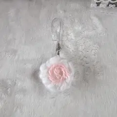ハンドメイド 編み物なるとまきキーホルダー