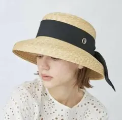 【美品】Chapeaud'O シャポードオー カサブランカ Chapeau d' O StrawBraid Casablanca | 57.5cm(75) BLACK (01