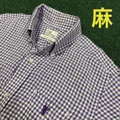 【美品】　Coen ギンガムチェックボタンダウンシャツ