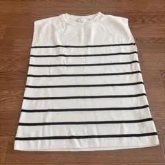 ロペピクニック　ノースリーブ　ニット　ボーダー