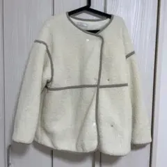 ボアジャケット クリーム色