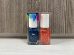 pa ネイルカラーセット 青 オレンジのサムネイル