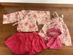 女の子甚平　浴衣　90