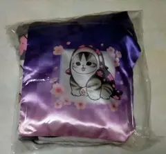 タイトー限定 mofusand モフサンド 巾着入りブランケット 桜満開 夜桜