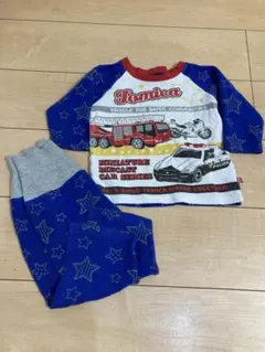 トミカ ベビーパジャマセット 90cm 腹巻部分があり、あったかい！