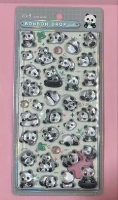 正規品　ボンボンドロップシール　動物　パンダ　クーリア　ラスト1点