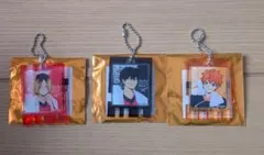 ハイキュー!!トレーディング銭湯錠風キーホルダー　日向翔陽・孤爪研磨・黒尾鉄朗