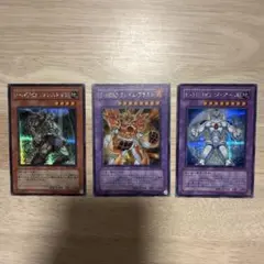 E・HERO フォレストマンフレイムブラストジアース3枚セット　シークレットレア