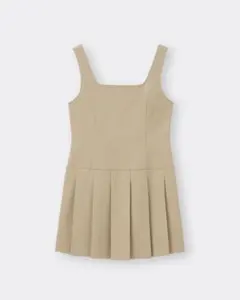 GU ローウエストプリーツジャンパードレス