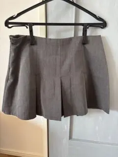 GRL グレー プリーツスカート Mサイズ インパン付き
