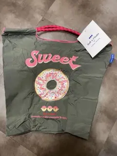 新品正規 Ball & Chain ドーナ刺繍 エコバッグsweets グレーM