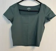 【未使用】HOLLISTER グリーン 半袖 Tシャツ Mサイズのサムネイル
