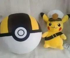 【非売品】キャプテンピカチュウ ゴーグルver. ハイパーボール ぬいぐるみ