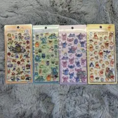 【正規品】ボンボンドロップシール プチドロ　ディズニー 4枚セット