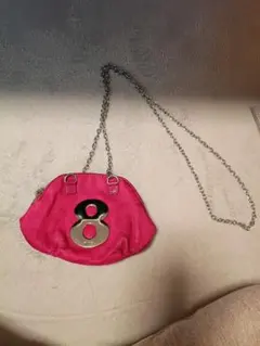muta 8バッグ ハラコ ミニチェーンショルダー ピンク