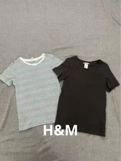 H&M Tシャツ2枚セット 100～110cm