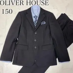 OLIVER HOUSE フォーマルスーツ ブラックストライプスーツ150cm