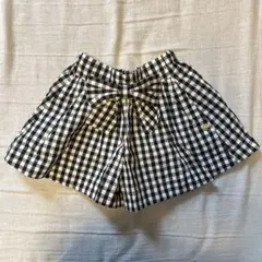 新品未使用品！美品！ケイトスペード　ギンガムチェックキュロット　100