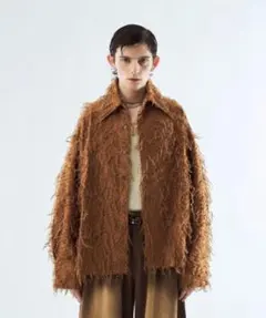 期間限定　seyto サイズ2 /バイカラーフリンジシャツ