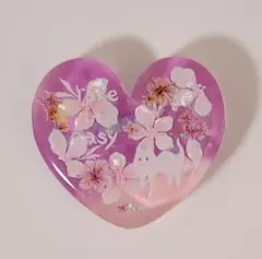 「1269」レジンヘアゴム　ポニーフック　ブローチ　マグネット　ねこ