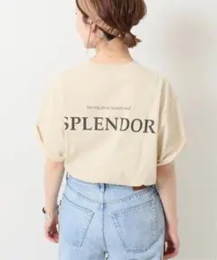 Spick & Span SPLENDOR BACK ロゴT ベージュのサムネイル