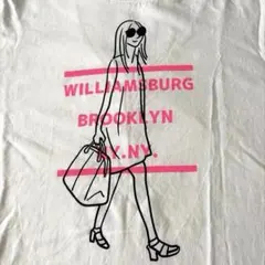 PLAZA プラザ　ニューヨーク　ブルックリン　レディ　イラスト　Tシャツのサムネイル