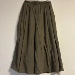 Cutie Blonde ロングスカート カーキ M 上品で着回しやすい