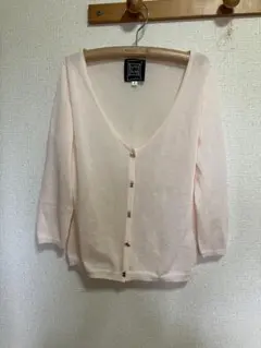 Cynthia Rowley シンシアローリー カーディガン シアー ピンク 2のサムネイル