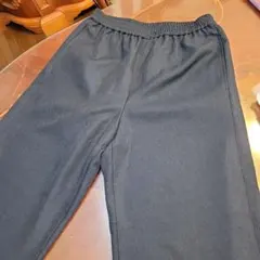 ギャバジンKT　コムサ 新品未使用！ 黒パンツ ゴムウエスト