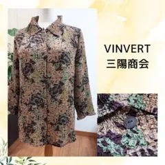 VINVERT 花柄シワ加工 ブラウスのサムネイル