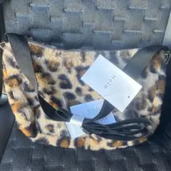 ヒョウ柄 ショルダーバッグ