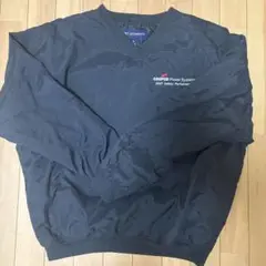 PORT AUTHORITY 黒 Vネック ナイロンジャケット M