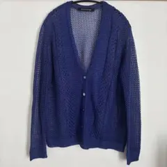 mizuiro ind メッシュカーディガン ブルーのサムネイル