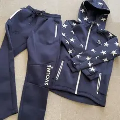SVOLME 星柄フード付きジャケットとパンツセット　Sサイズ