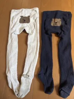 くまさんタイツ　4-5y